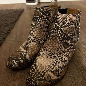 Snake skin boots